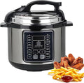 Chefs Choice 6L Electric Pressure Cooker – Multi Cooker with LED Display | Slow Cooker, Rice Cooker, Steamer, Food Warmer | Non-Stick Inner Pot, Touch Controls, Timer | Stainless Steel
