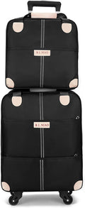 Softside Carry On Luggage Set with Duffel Bag – Spinner Wheels, Black